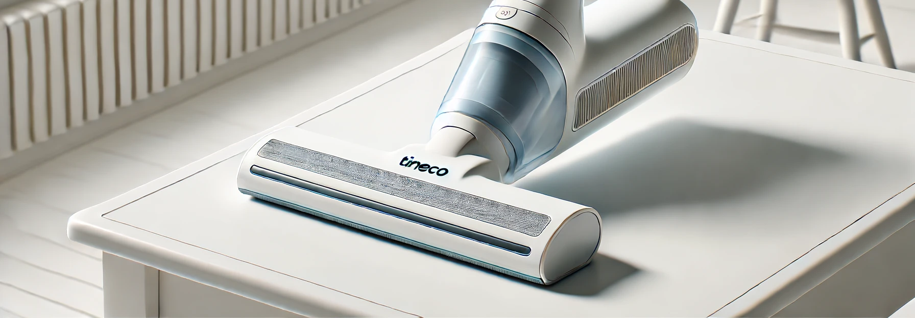 Ein TIneco Wischsauger ist einzeln in der Nahaufnahme zu sehen.