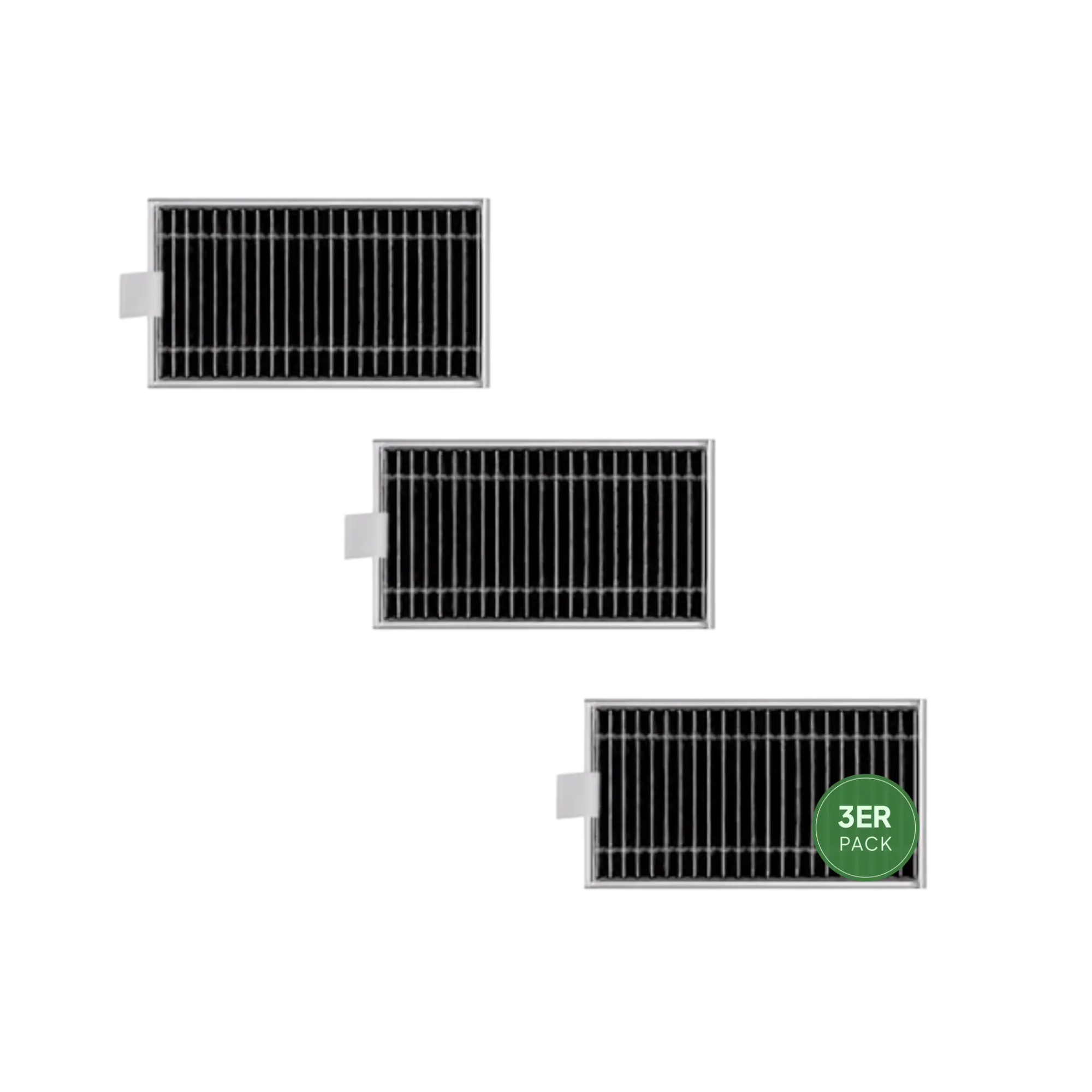 ECOVACS DEEBOT HEPA-Filter von Grashüpfer im praktischen 3er Pack geeignet für ECOVACS DEEBOT T90 PRO OMNI & X12 Saugroboter