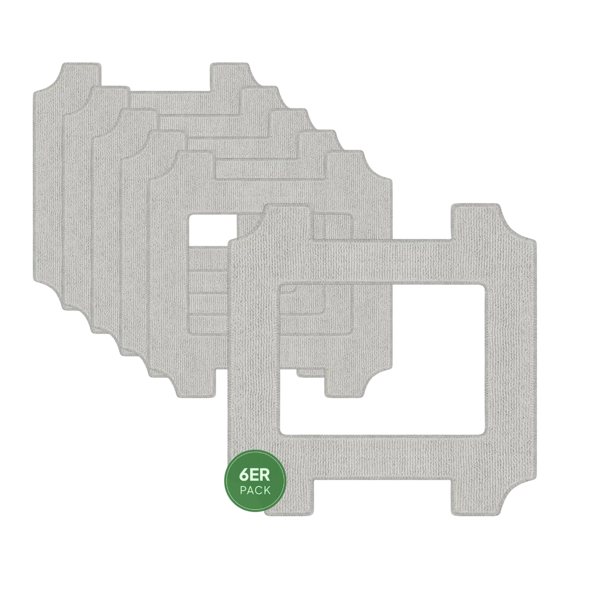 Dreame C1 / C1 Station Reinigungstücher (6 Stück) von Grashüpfer – waschbare Mikrofaser Ersatzpads für Fensterputzroboter mit Klett-Befestigung.