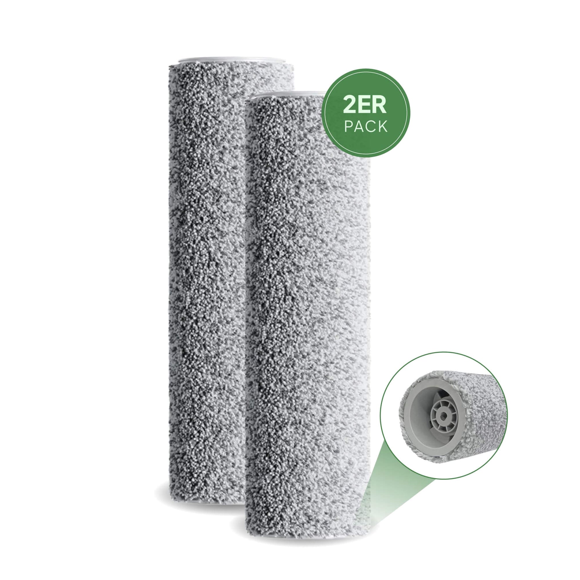 Grashüpfer, 2er-Pack Mikrofaser-Walzenrollen für Ecovacs Deebot X8 / X9 Pro OMNI – langlebig, saugstark und ideal für eine streifenfreie Nassreinigung.