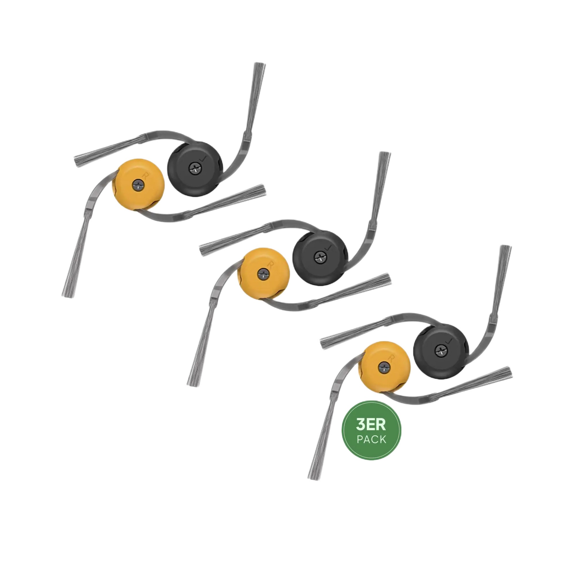 Roborock Seitenbürsten für Qrevo Curv 2 Flow von Grashüpfer im 3er Set