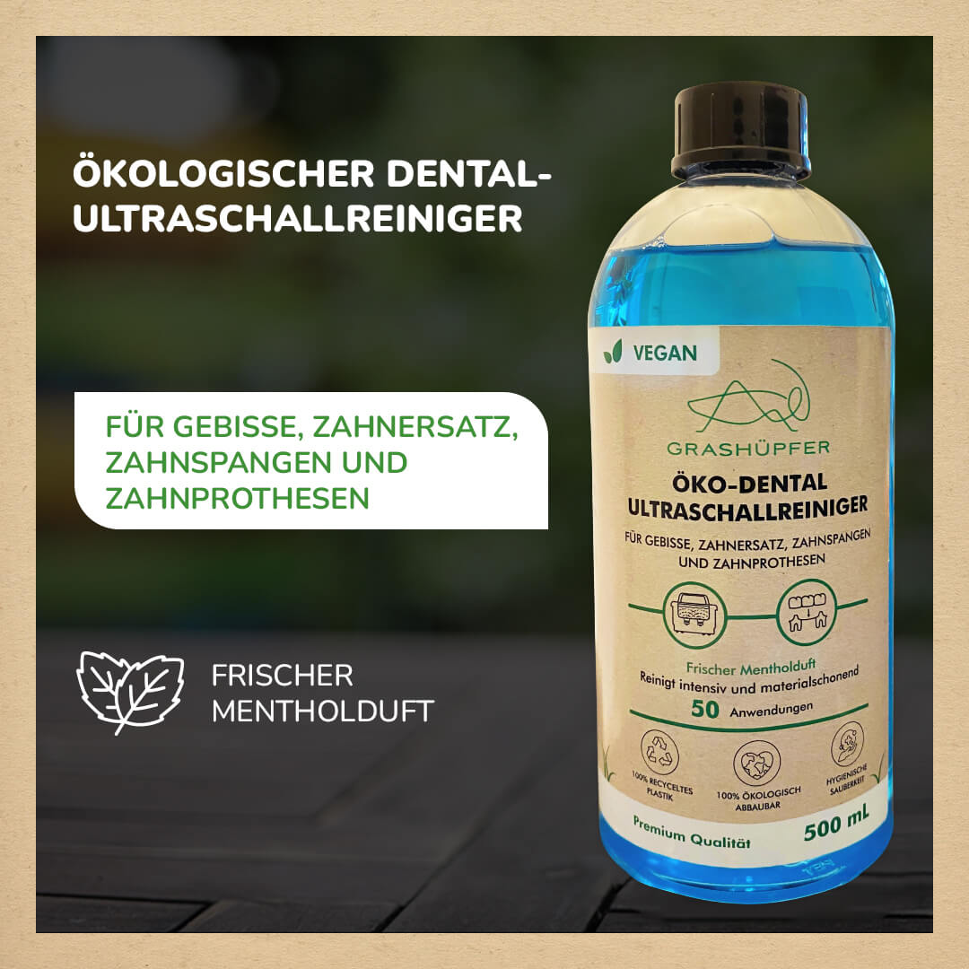 Ultraschall Reinigungsduo [Öko-Ultraschallreiniger + Öko-Dental-Ultraschallreiniger]